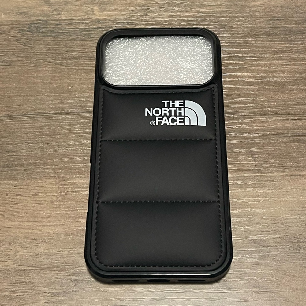 The North Face Black Puffer Phone Case - fits iPhone 17 pro max!